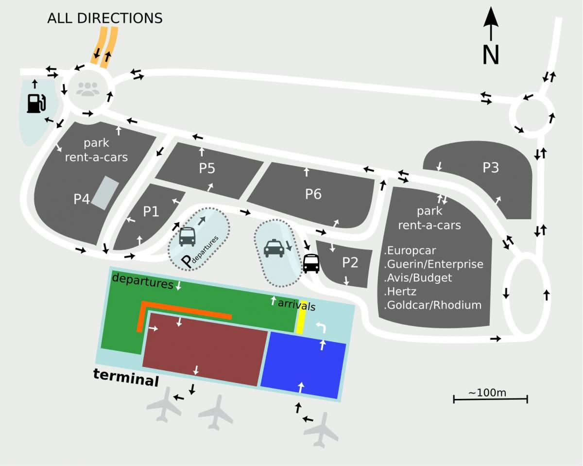 Sevilla aeroporto mapa