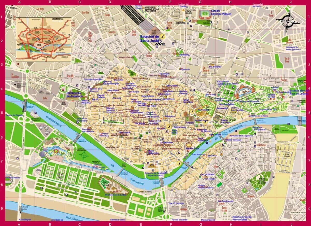 mapa de Sevilla área