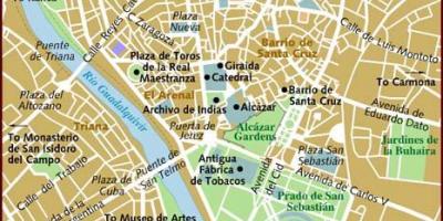 Mapa de Sevilla barrios