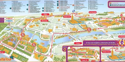 Turística rúa Sevilla mapa