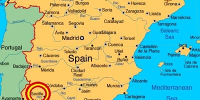 Sevilla españa mapa